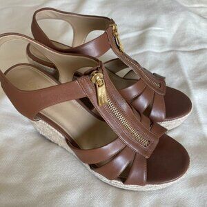 Micheal Kors Berkley Wedge Sandals - Size 8
